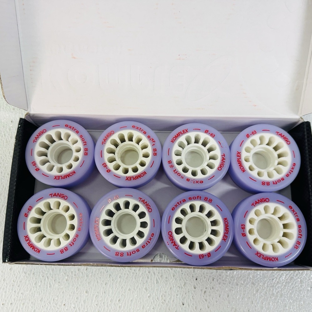 Komplex Tango Artistic 63mm Extra Soft 88 Dance Show Roller Skate Wheels Set 8